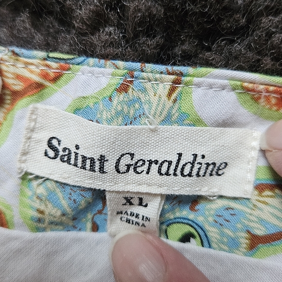 Vintage Saint Geraldine XL cat face print dress The Moment is Meow Fit and Flare - Picture 5 of 8